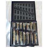 Coated Drill Bit Set with Case (Multiple Sizes)