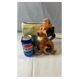 Vintage ceramic Royal Copley planter featuring a