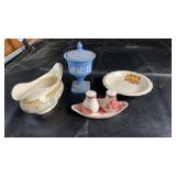 Mixed decorative kitchenware lot including a