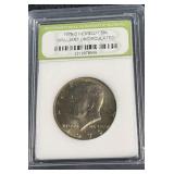1979-D Kennedy half dollar (50ï¿½) graded Brilliant