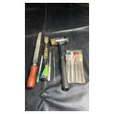 Mixed hand tool assortment including files,