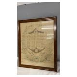 Framed antique-style ï¿½Family Recordï¿½ print with