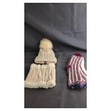 Knit Hat, Neck Warmer and Cozy Socks SetKnit