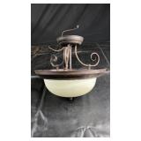 Vintage semi-flush mount ceiling light fixture