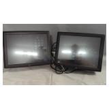 ELO Monitors (2)Pair of ELO monitors. One