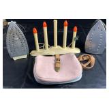 Mixed household lot including two vintage