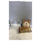 Decorative pillow pair featuring a charming bunny