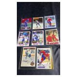 Assorted vintage and modern hockey cards