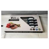 New 6-piece kitchen knife set in original