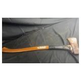 Single Bit Axe with Wooden HandleSteel axe