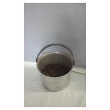 Bucket of Vintage Square Cut NailsMetal bucket