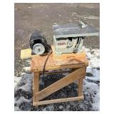 Atlas Table Saw with Dunlap Motor on Stand.As