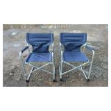 Pair of Folding / Collapsible Camping ChairsSet