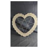 Wicker Heart-Shaped Wall DecorHeart-shaped