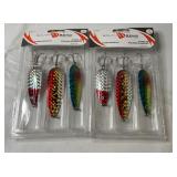 Two packages of South Bend classic spoon fishing