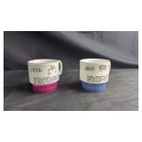 Libra & Taurus Zodiac MugsPair of vintage-style