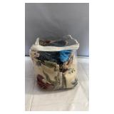 Assorted fabric bundle in a clear zippered