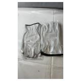 Two Pairs of goatskin leather work gloves, soft