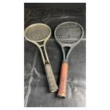Pair of tennis rackets including Donnay and