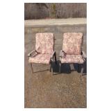 Pair of Patio Chairs with CushionsMatching pair