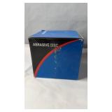 Box of abrasive discs in original packaging.