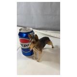 Vintage German Shepherd dog figurine with