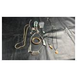 Assorted costume jewelry lot including necklaces,