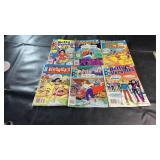 Collection of vintage Archie comics featuring