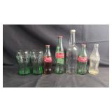 Vintage Coca-Cola & Smirnoff Glass Bottles