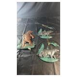 Rustic bear-themed décor collection featuring a