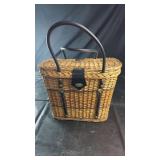 Wicker Storage Basket with HandlesWicker basket