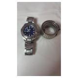 Adidas Blue Dial Sport Watch with Timex Expansion