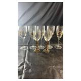Stemware featuring five elegant wine glasses with