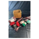 Knitting & Crochet Supplies with Wicker
