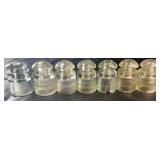 vintage glass electrical insulators including