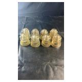 vintage glass electrical insulators, including