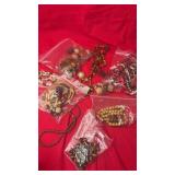 Wooden Bead & Fashion Jewelry Lot