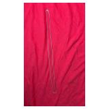 Sterling silver box chain necklace marked 925.