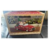 Festive Christmas tabletop decoration featuring