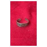 Avon 925 sterling silver adjustable toe ring.