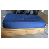Captain's Bed with Storage Drawers & Mattress