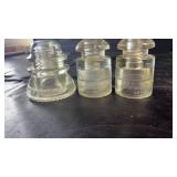 Hemingray Glass Insulators (3)Collection of