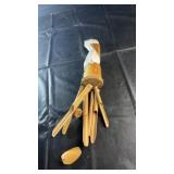 pelican-themed bamboo wind chime featuring a