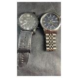 2 Fossil Quartz Wrist watches Pair of Fossil