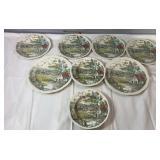 Alfred Meakin 'Home Pastures' dinner plates made