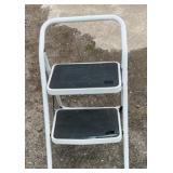 2-step folding step stool featuring a sturdy