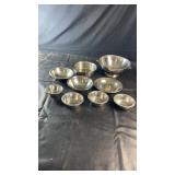 Collection of stainless steel kitchenware