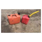 Fuel container lot including one 2-gallon and one