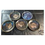 Wolf Collector Plates by Peter Kuli  Set of