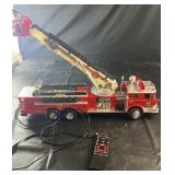 Large remote-control fire truck featuring an